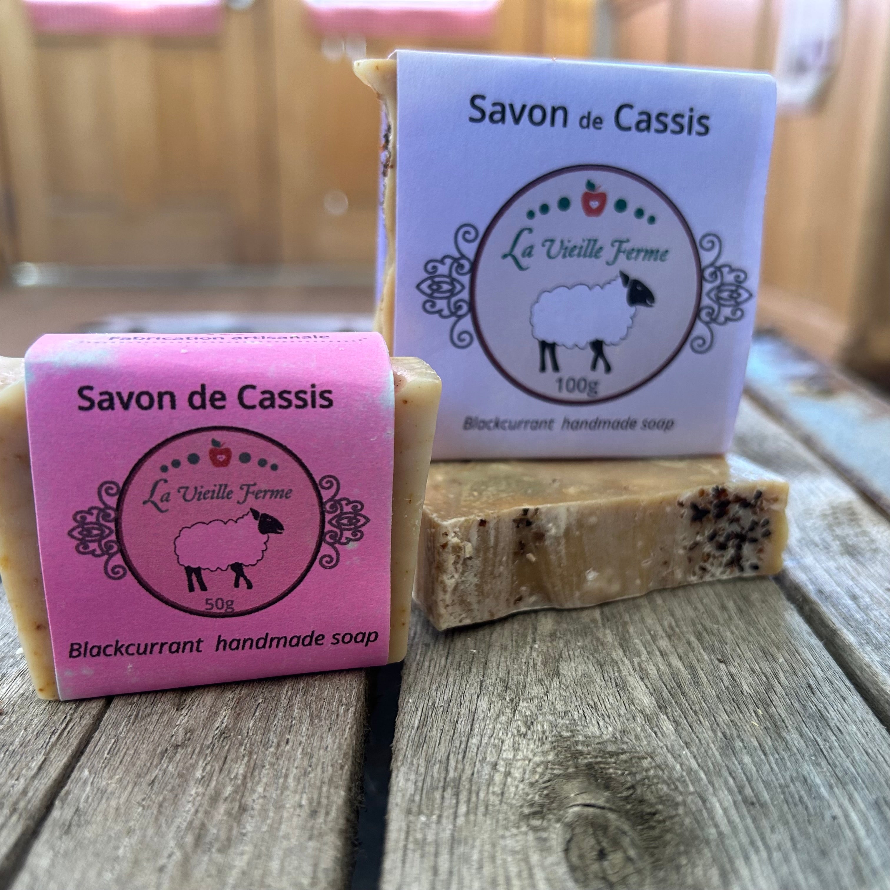 Savons Cassis et Mélisse