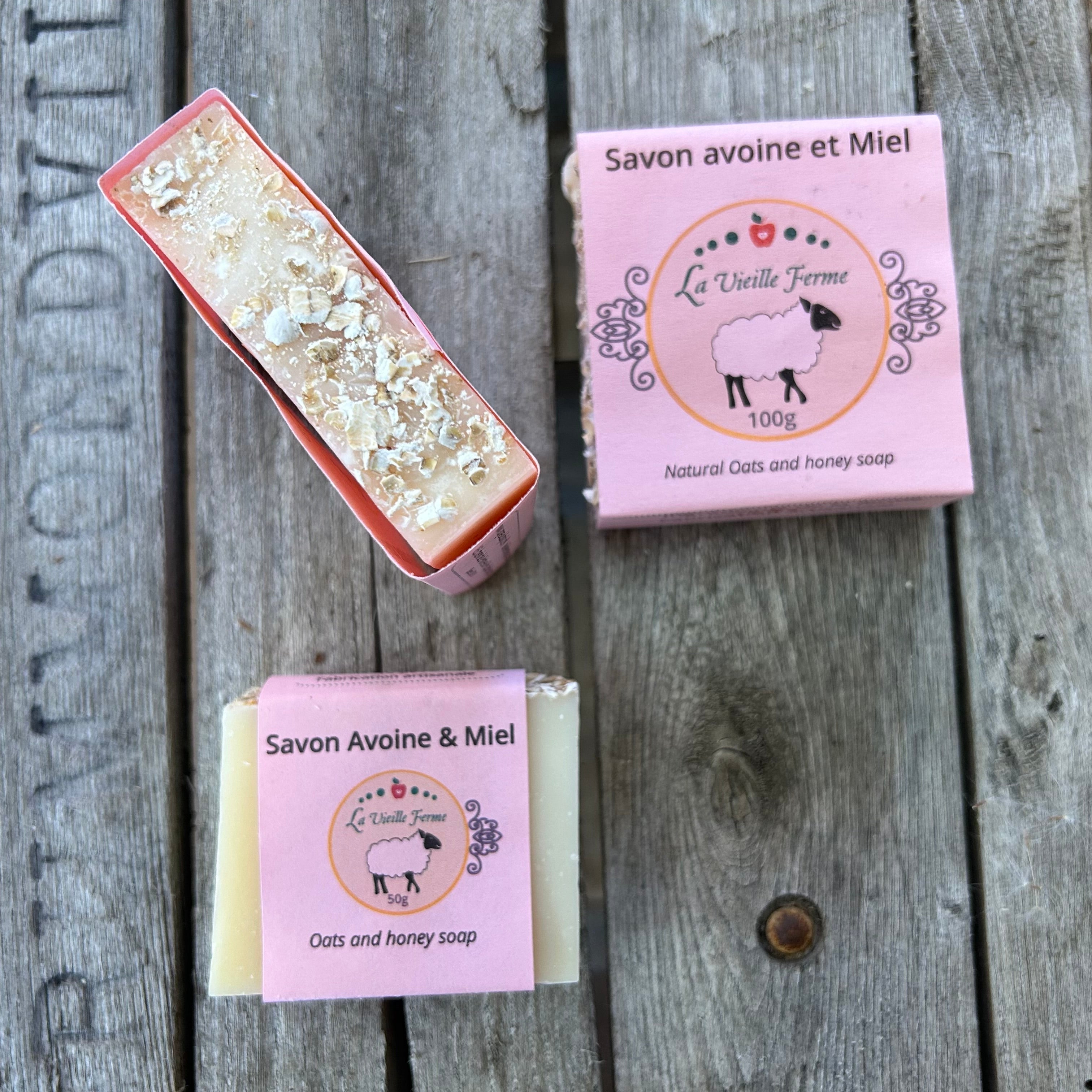 savon avoine et miel
