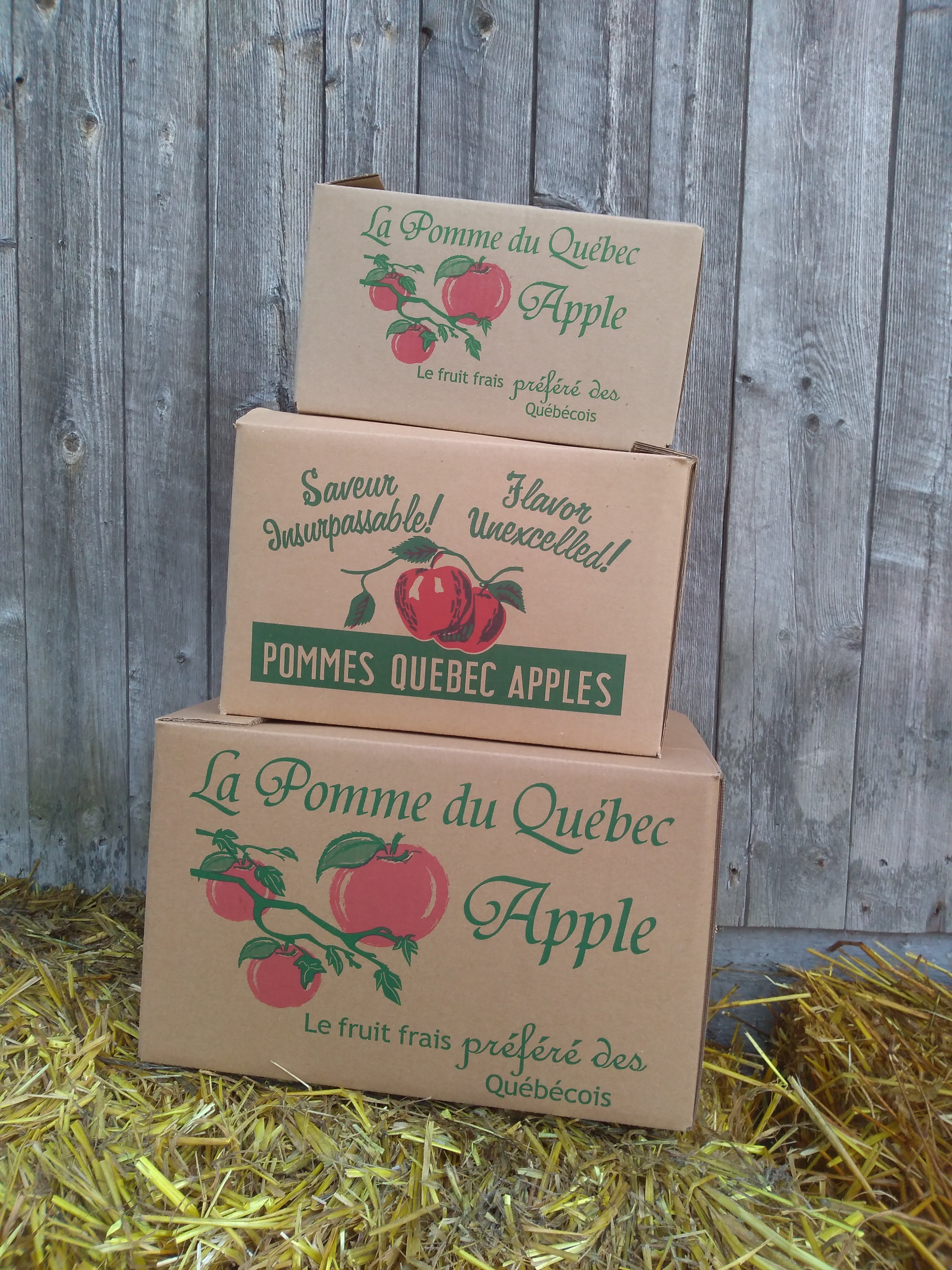 Boîte de Pomme bio honeycrisp