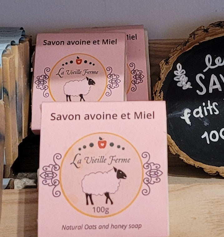 savon avoine et miel